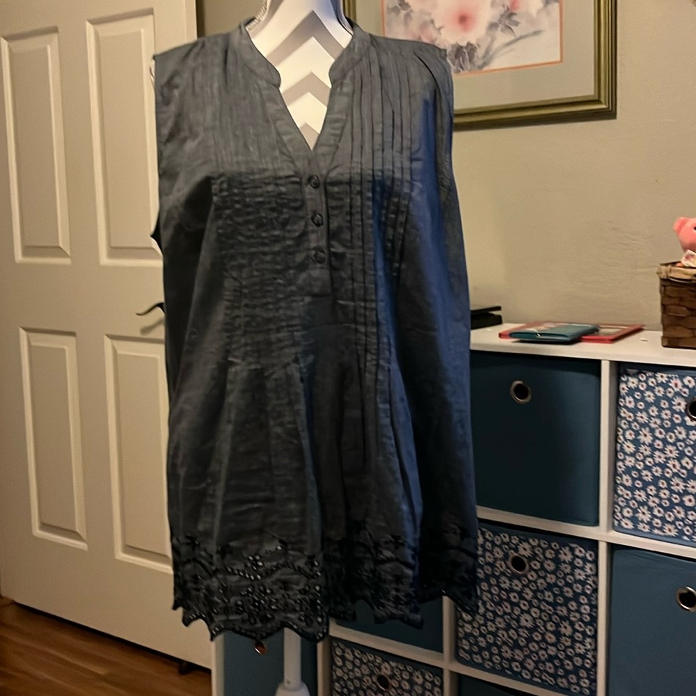 Style & Co sleeveless blouse sz XL